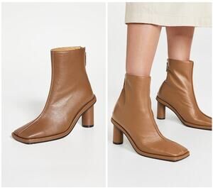 NEW REIKE NEN Front Piping Ankle Brown Boots Leather US Size 9.5 EU 40